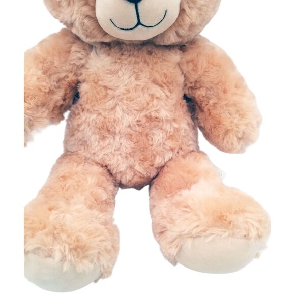 Honey Brown Teddy Build a Bear Stuffed Animal Plush Dark Brown Eyes 15" Soft Toy - Picture 5 of 15